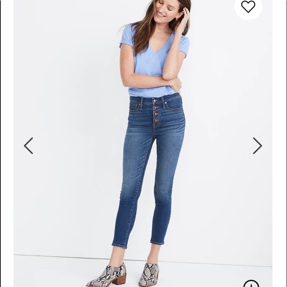 Madewell mid rise skinny crop size 29
